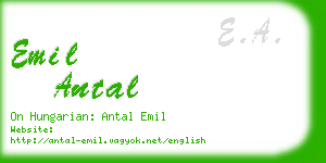 emil antal business card